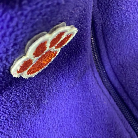 Columbia Fleece Jacket / Coat toddler size 2t Collegiate Clemson Paw, EUC - Picture 3 of 8